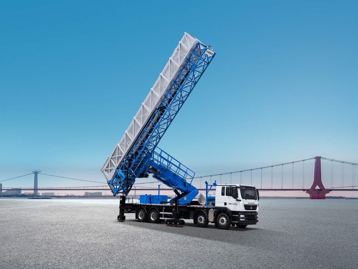 斜拉索專用款4橋20米桁架式橋梁檢測(cè)車